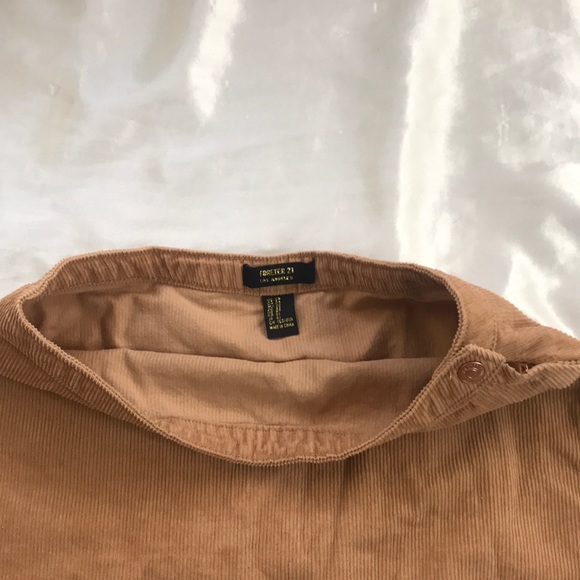 Corduroy beige skirt - Picture 2 of 5